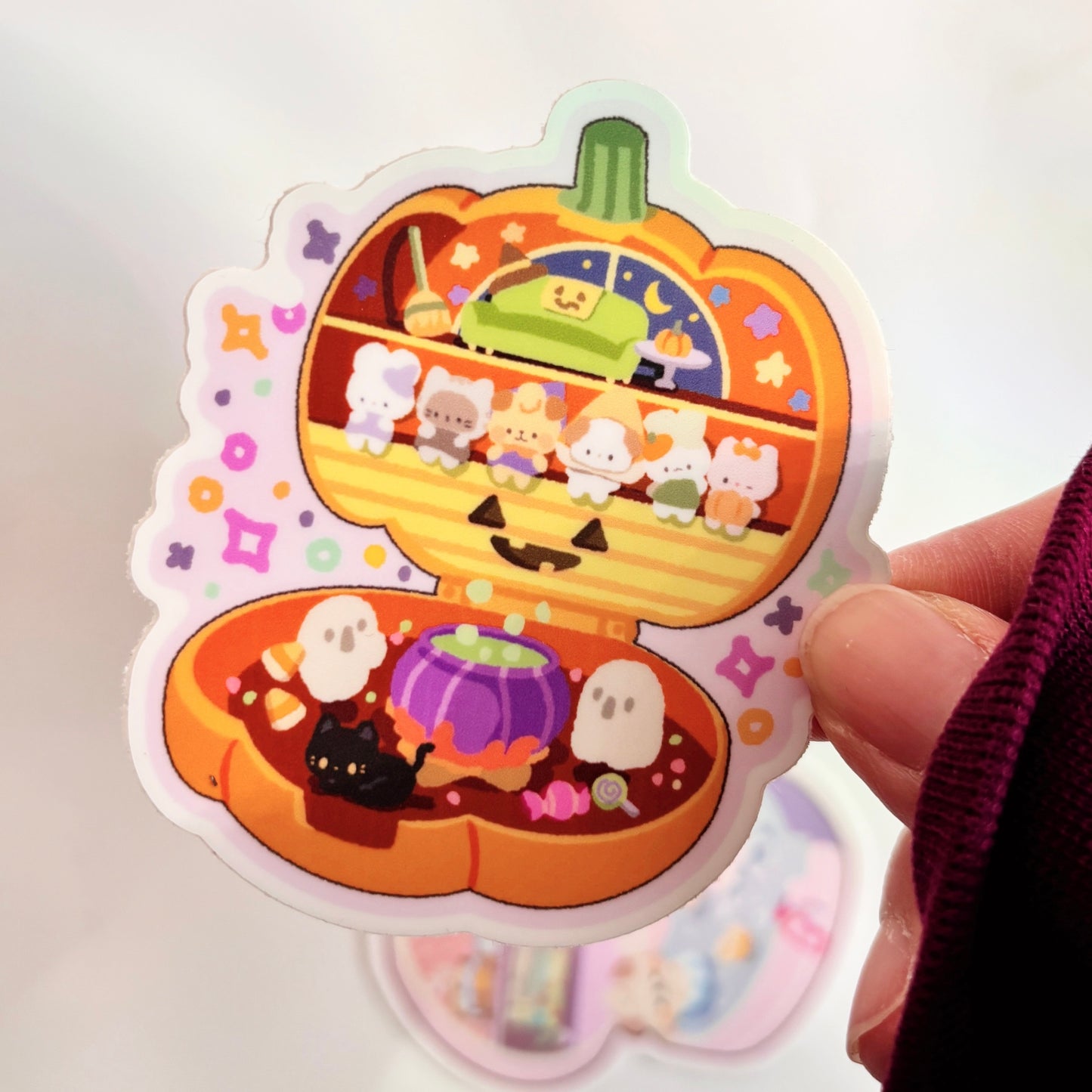Pocket Pumpkin Vinyl Sticker