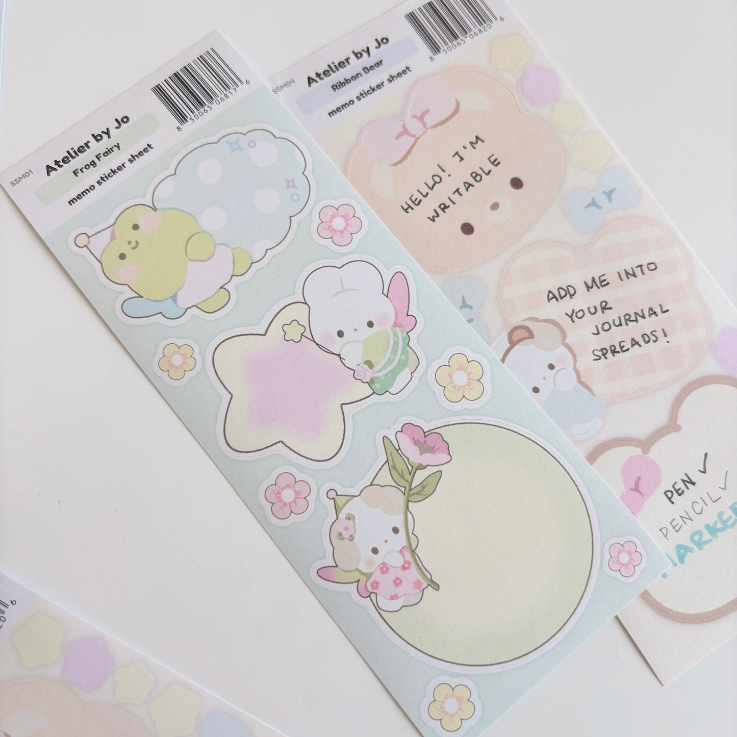 Frog Fairy Memo Sticker Sheet
