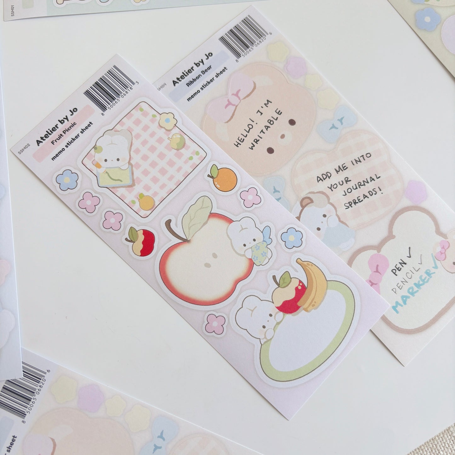 Fruit Picnic Memo Sticker Sheet