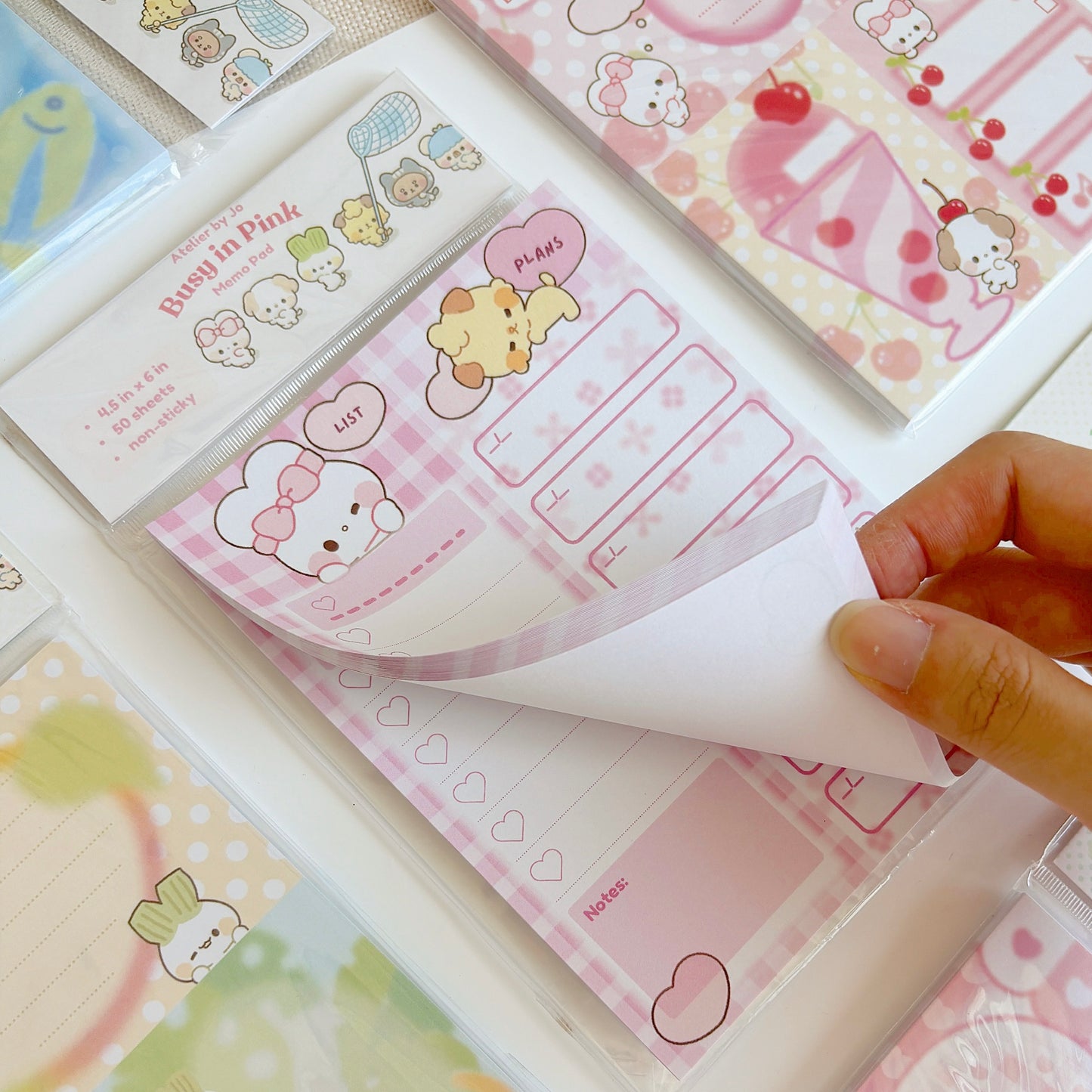 Busy in Pink Memo Pad