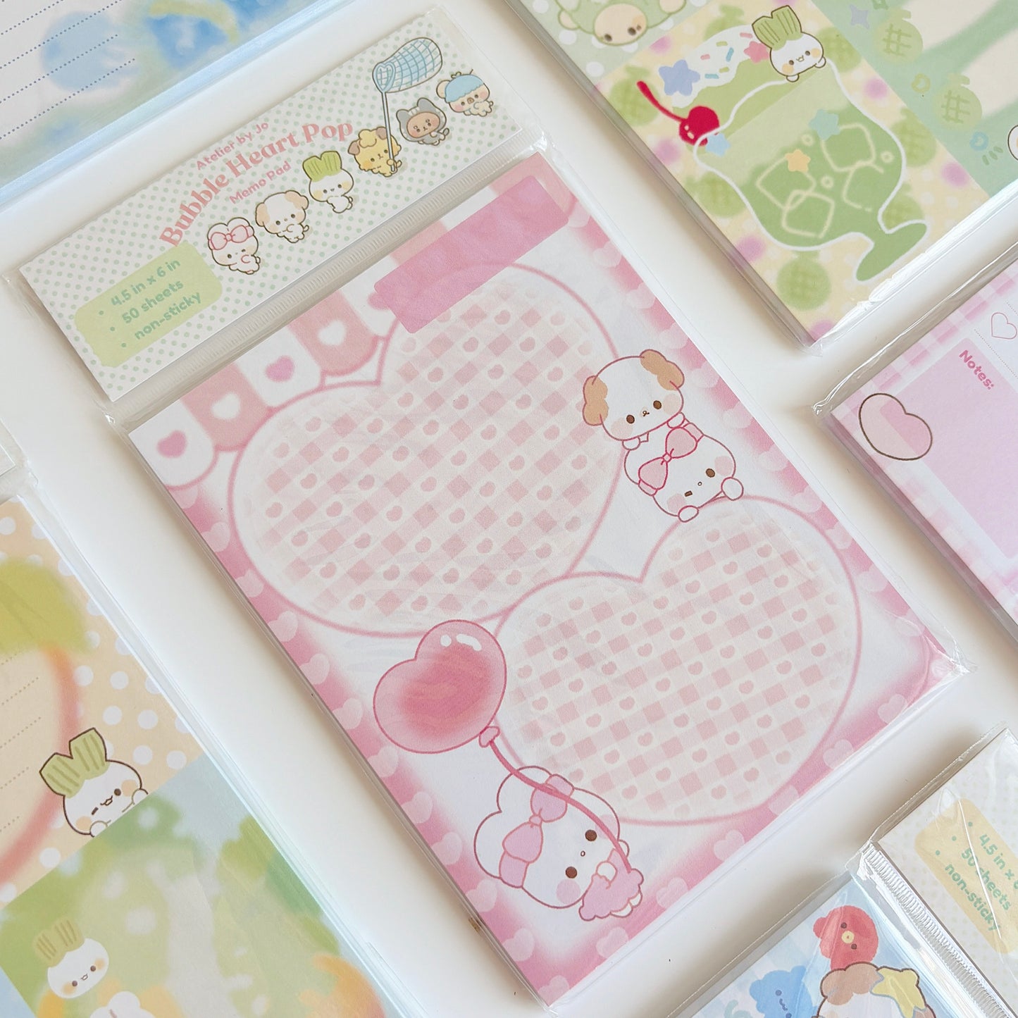 Bubble Heart Memo Pad