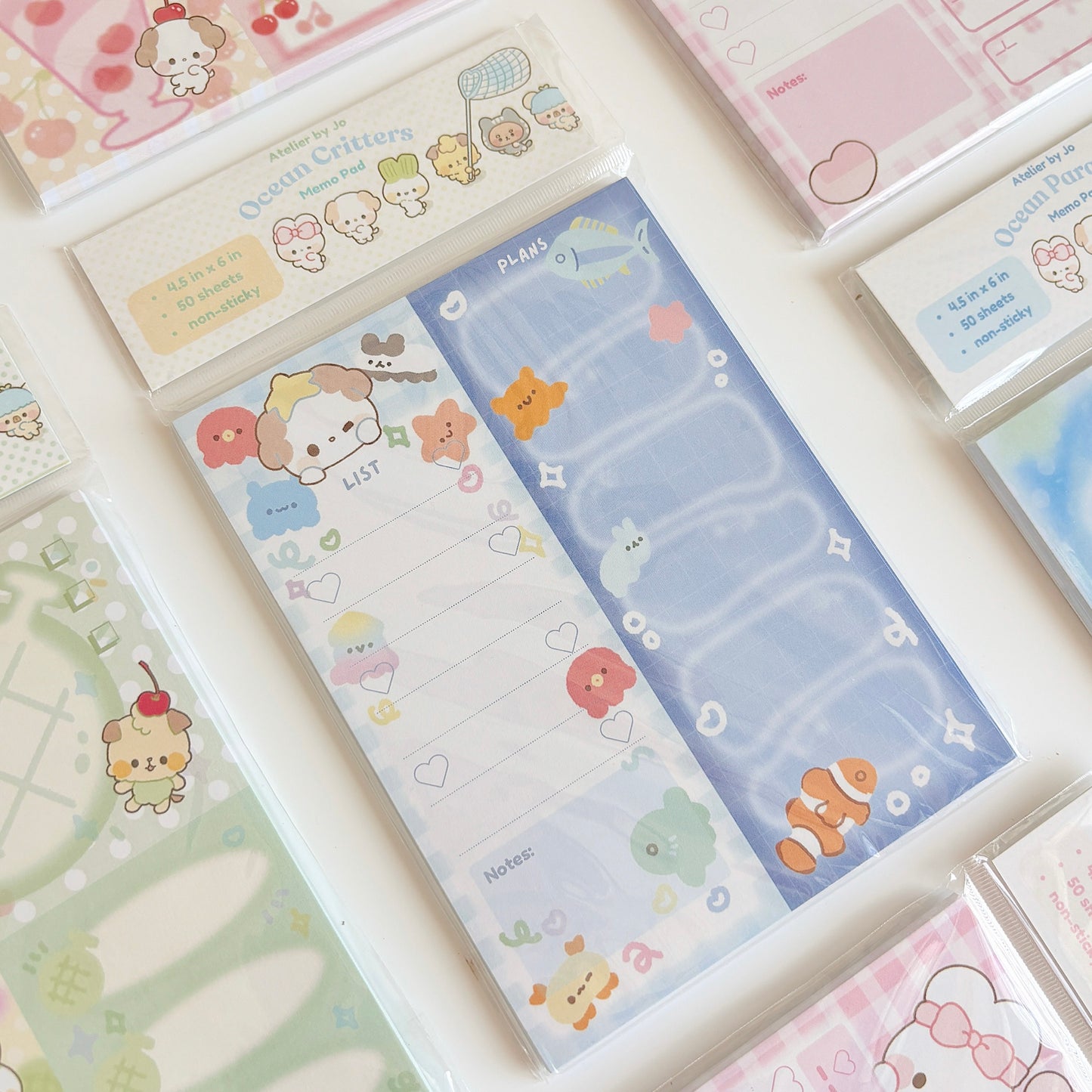 Ocean Critters Memo Pad
