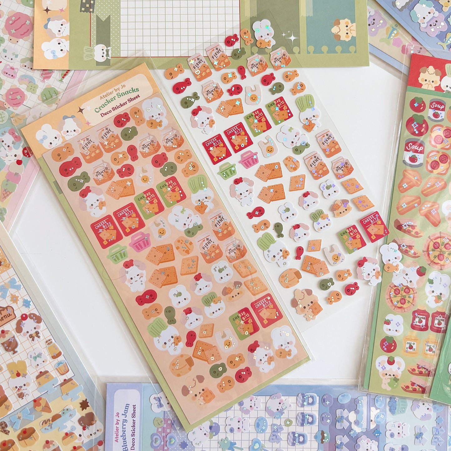 Cracker Snacks Sticker Sheet