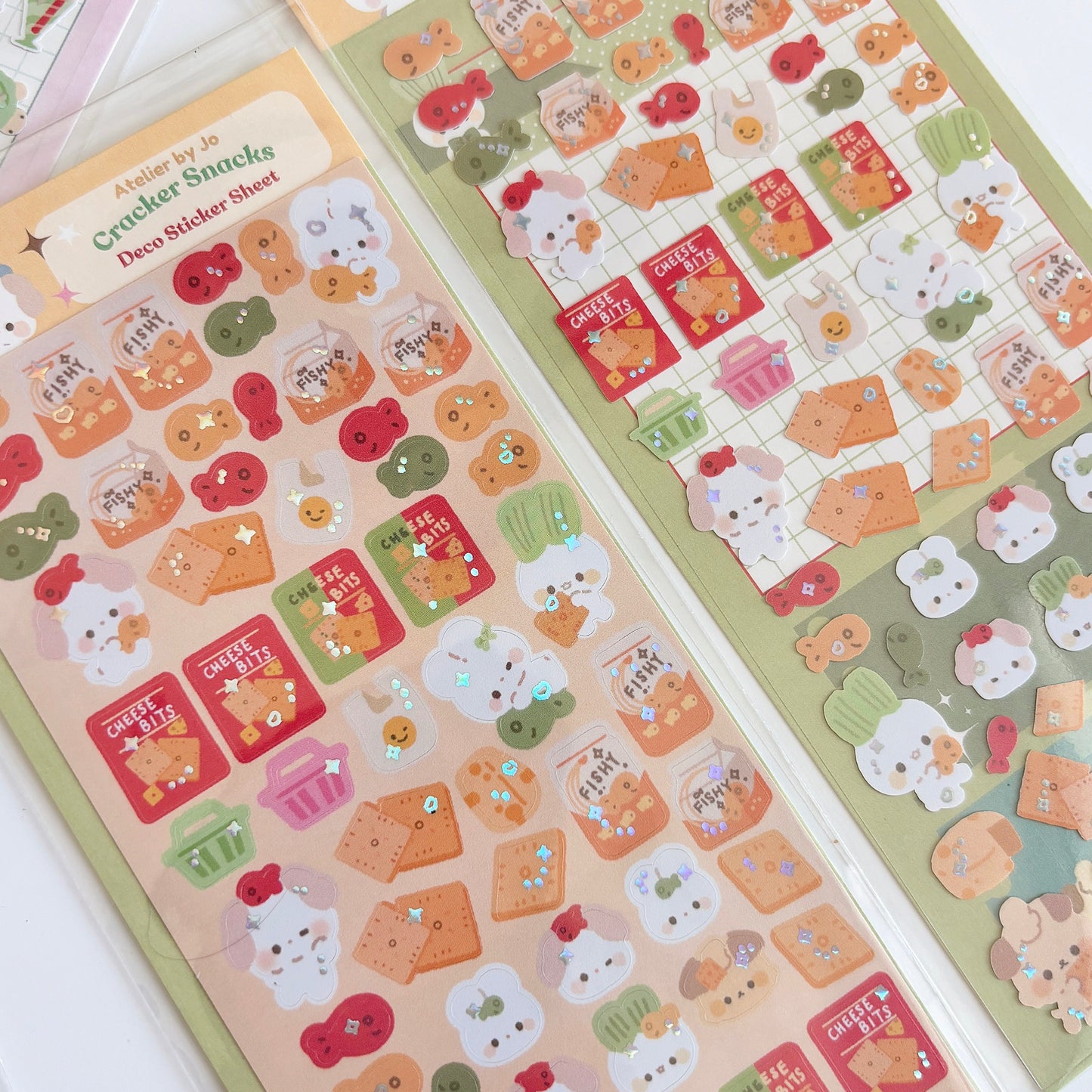 Cracker Snacks Sticker Sheet