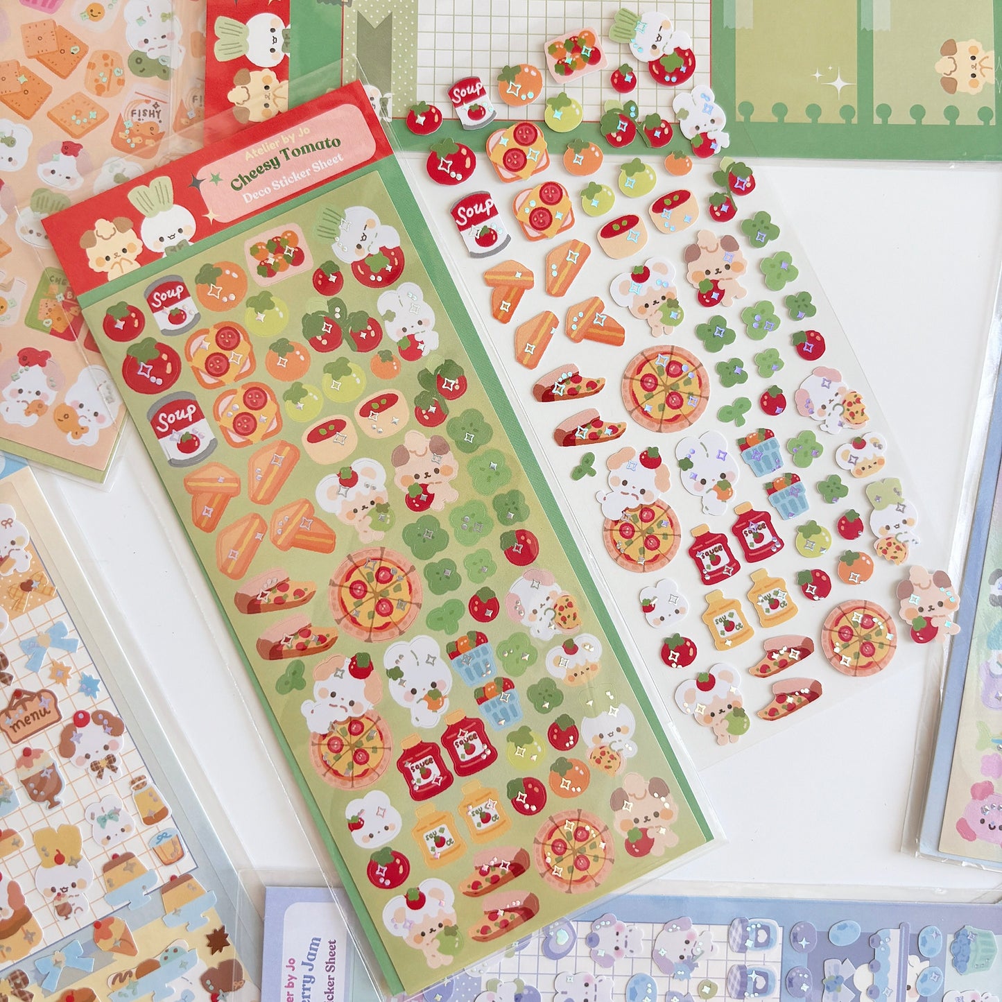 Cheesy Tomato Sticker Sheet
