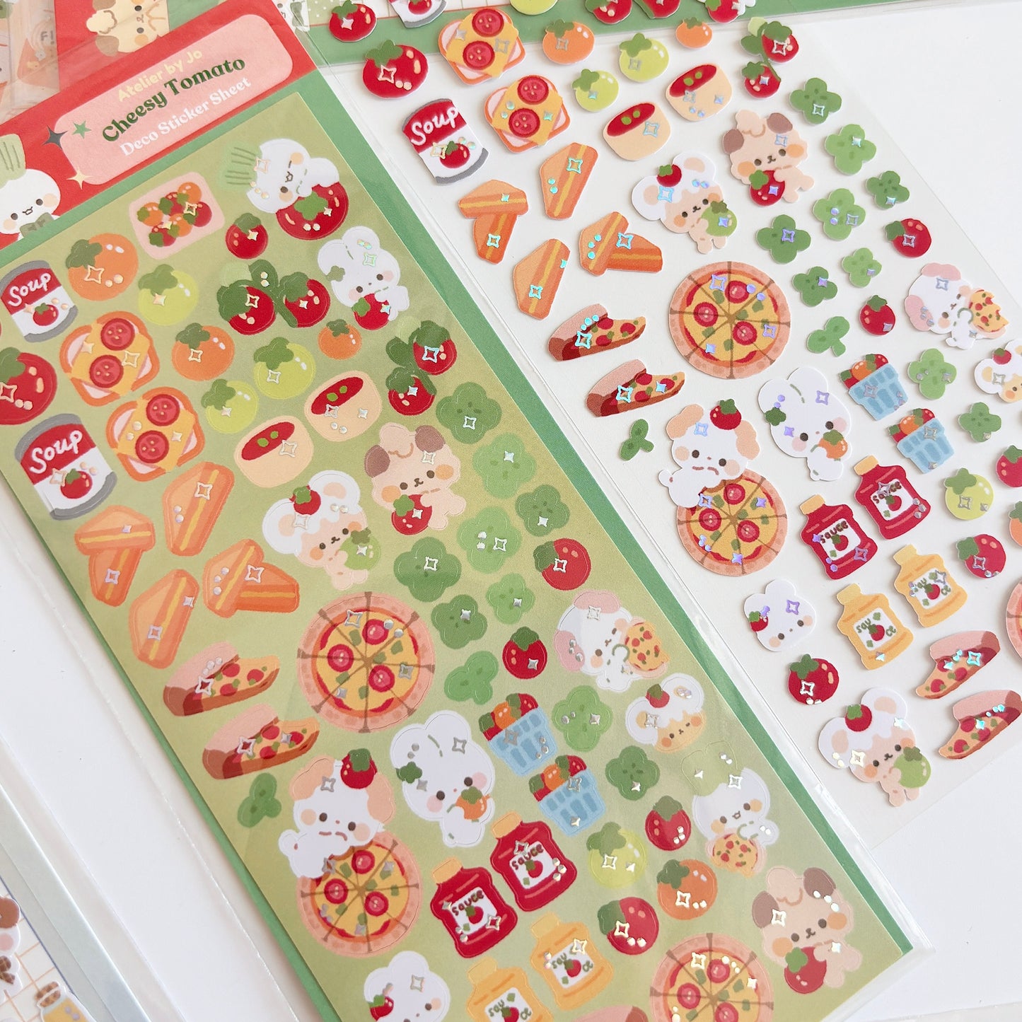 Cheesy Tomato Sticker Sheet