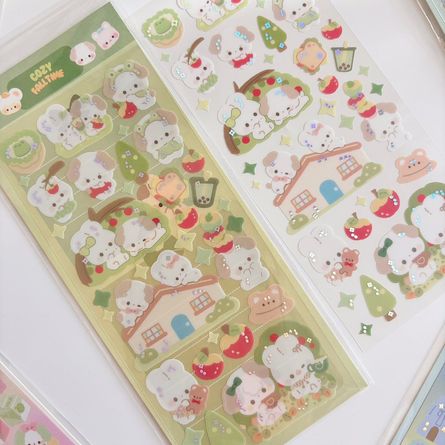 Cozy Falltime Clear Sticker Sheet