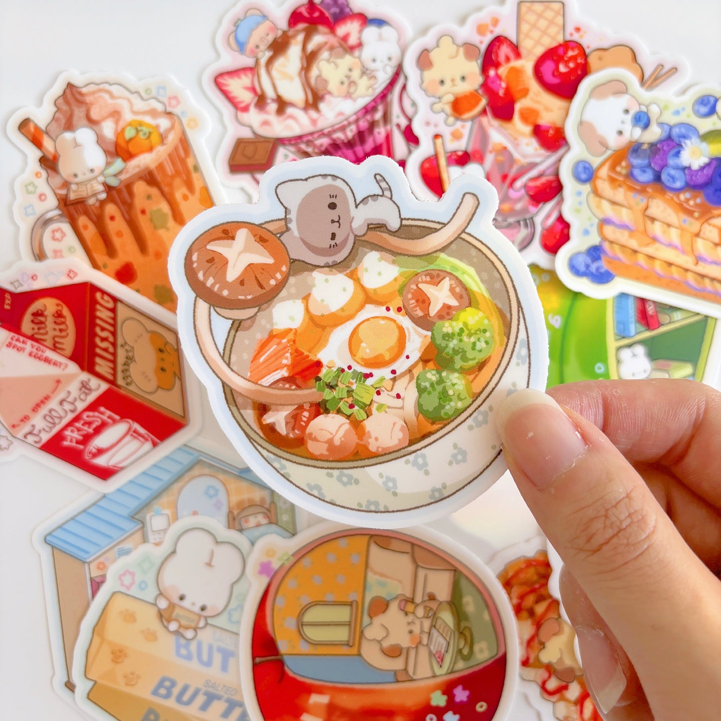 Cat Udon Vinyl Sticker