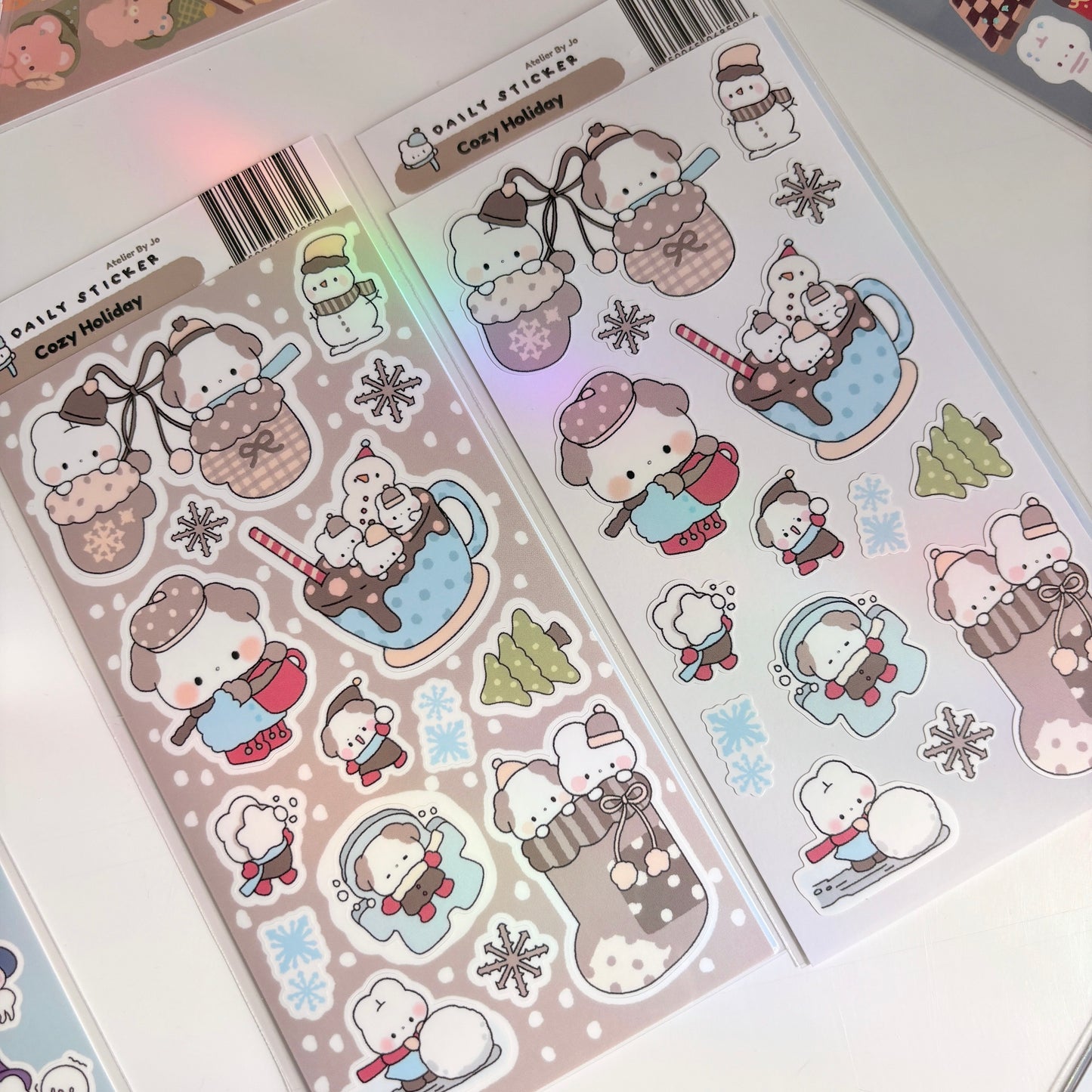 Chocolate Winter Journaling Sticker Sheet