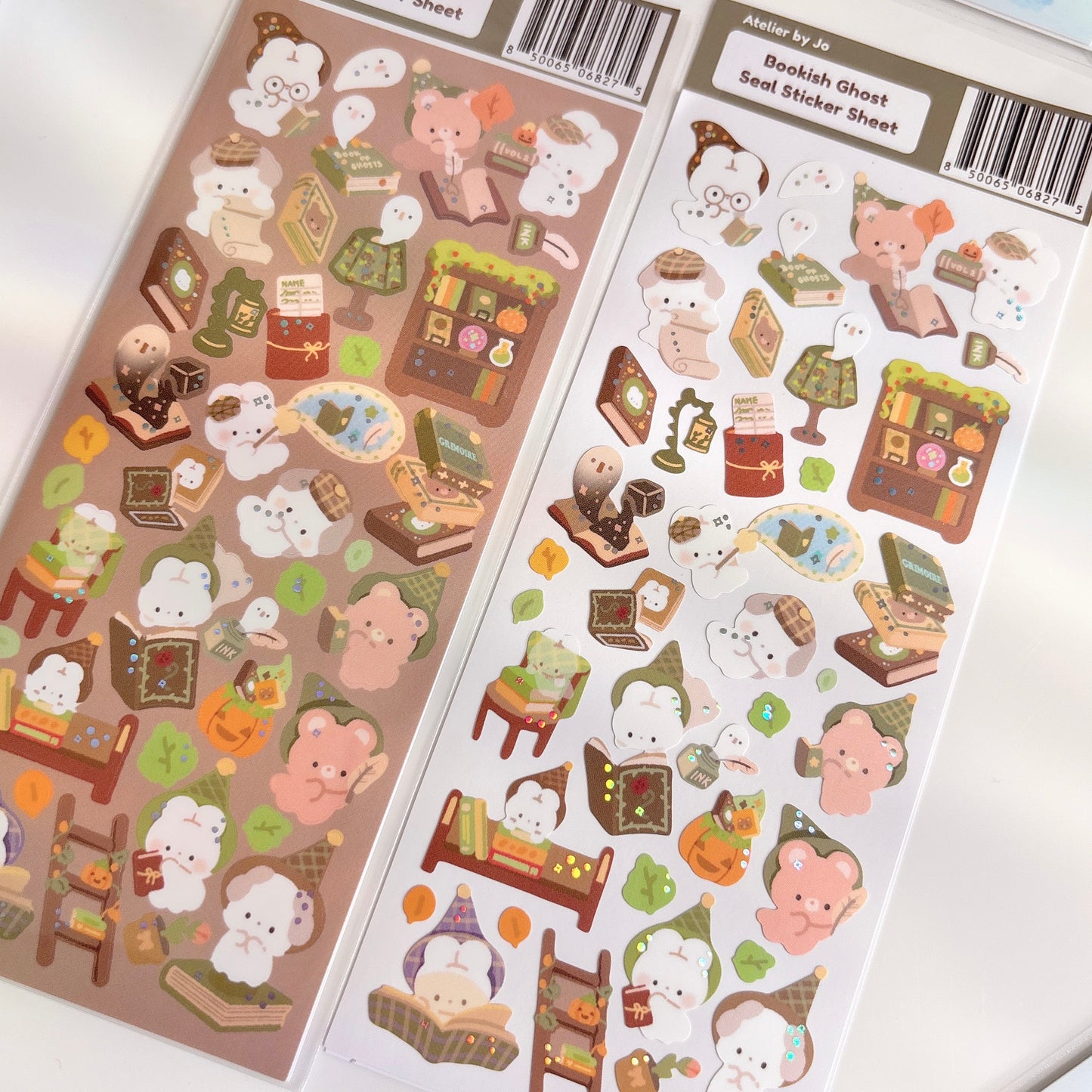 Bookish Ghost Deco Sticker Sheet