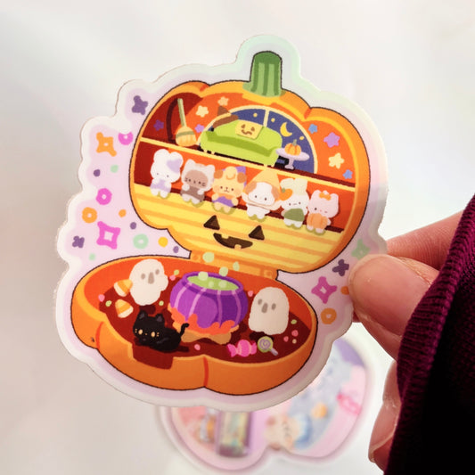 Pocket Pumpkin Vinyl Sticker
