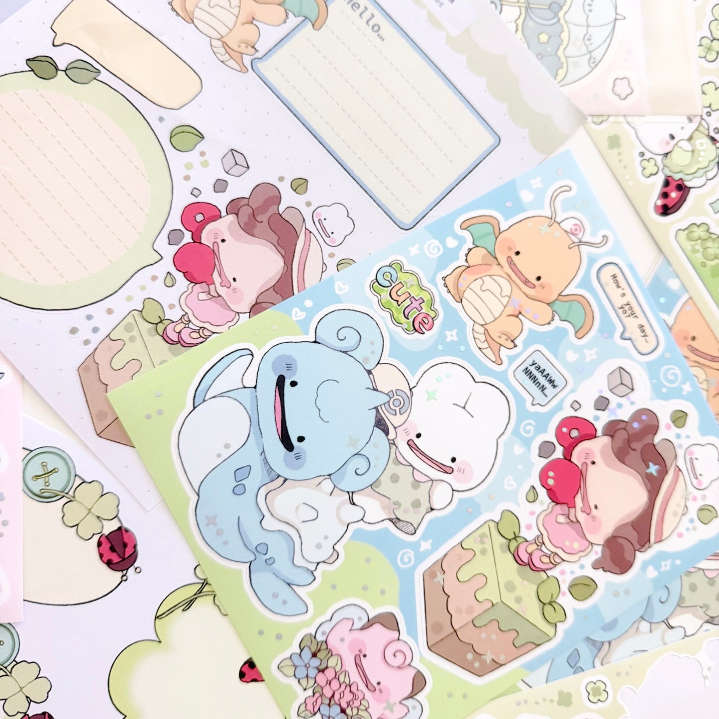 Pokopiaa: Large Illustrative Sticker Sheet
