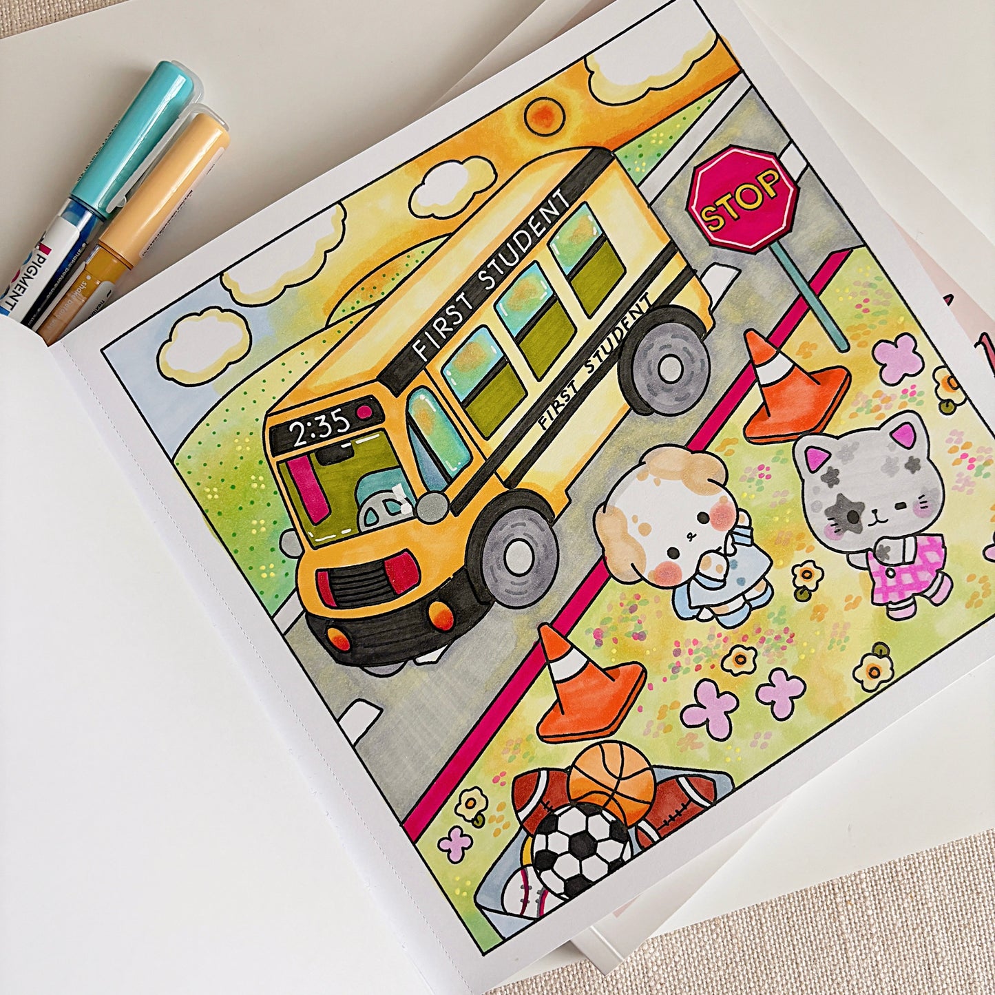A Day Off Coloring Book