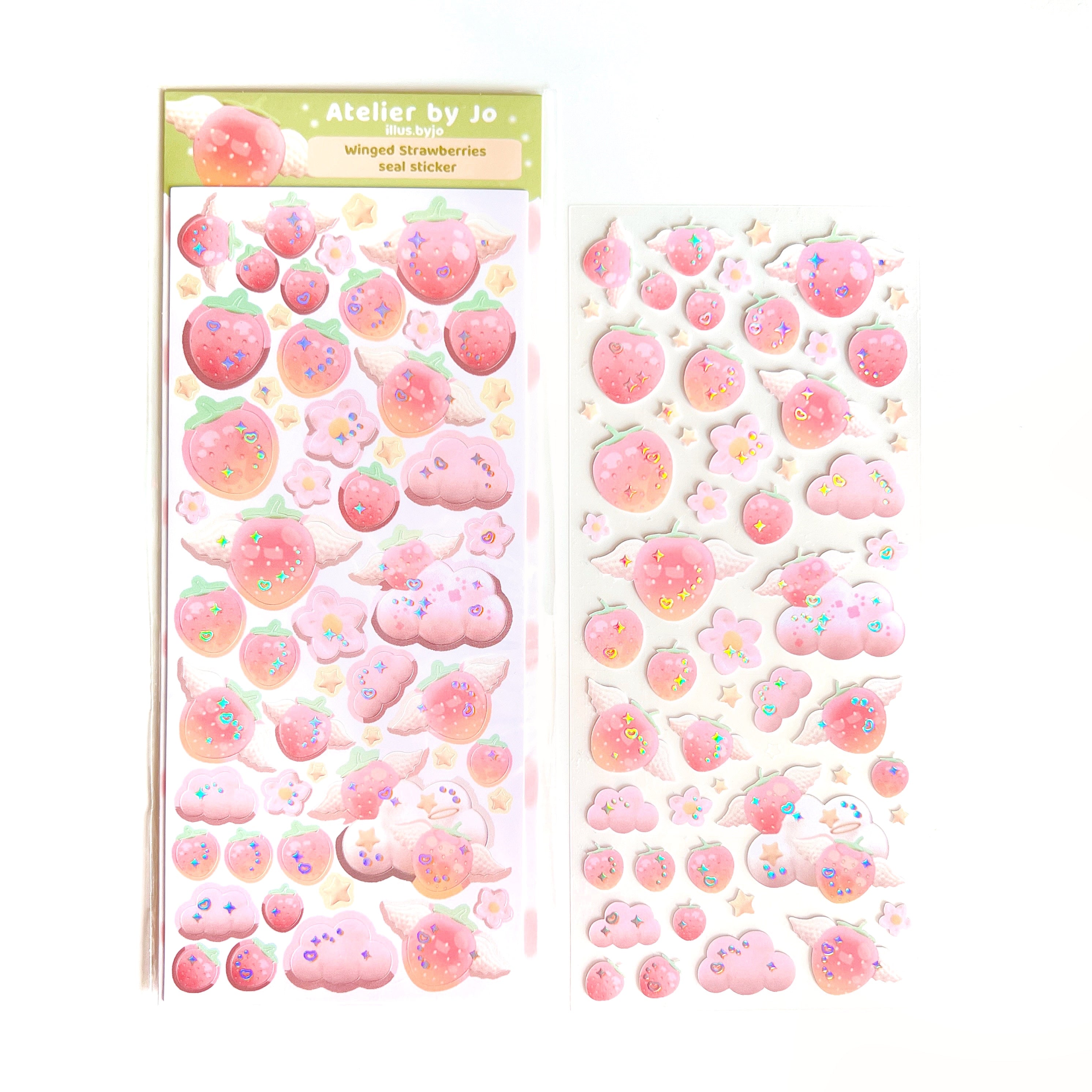 strawberries sticker sheet – ViolaMariaArt