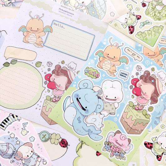 Pokopiaa: Large Illustrative Sticker Sheet