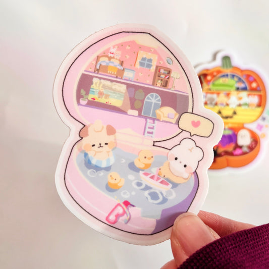 Pink Pocket Vinyl Sticker