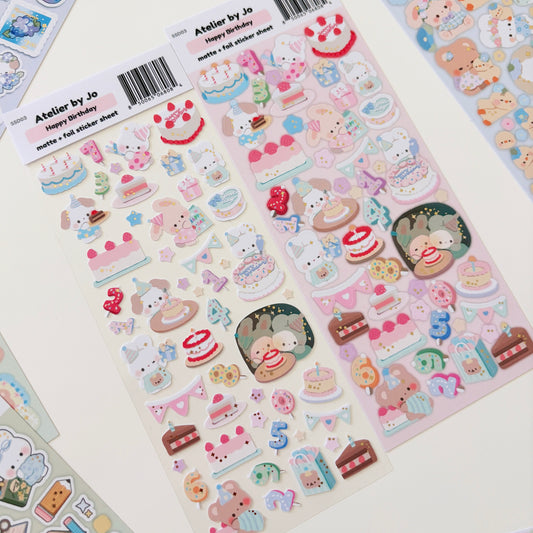 Happy Birthday Sticker Sheet