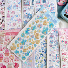 Load image into Gallery viewer, 3D Ducky Bubbles Deco Sticker Sheet
