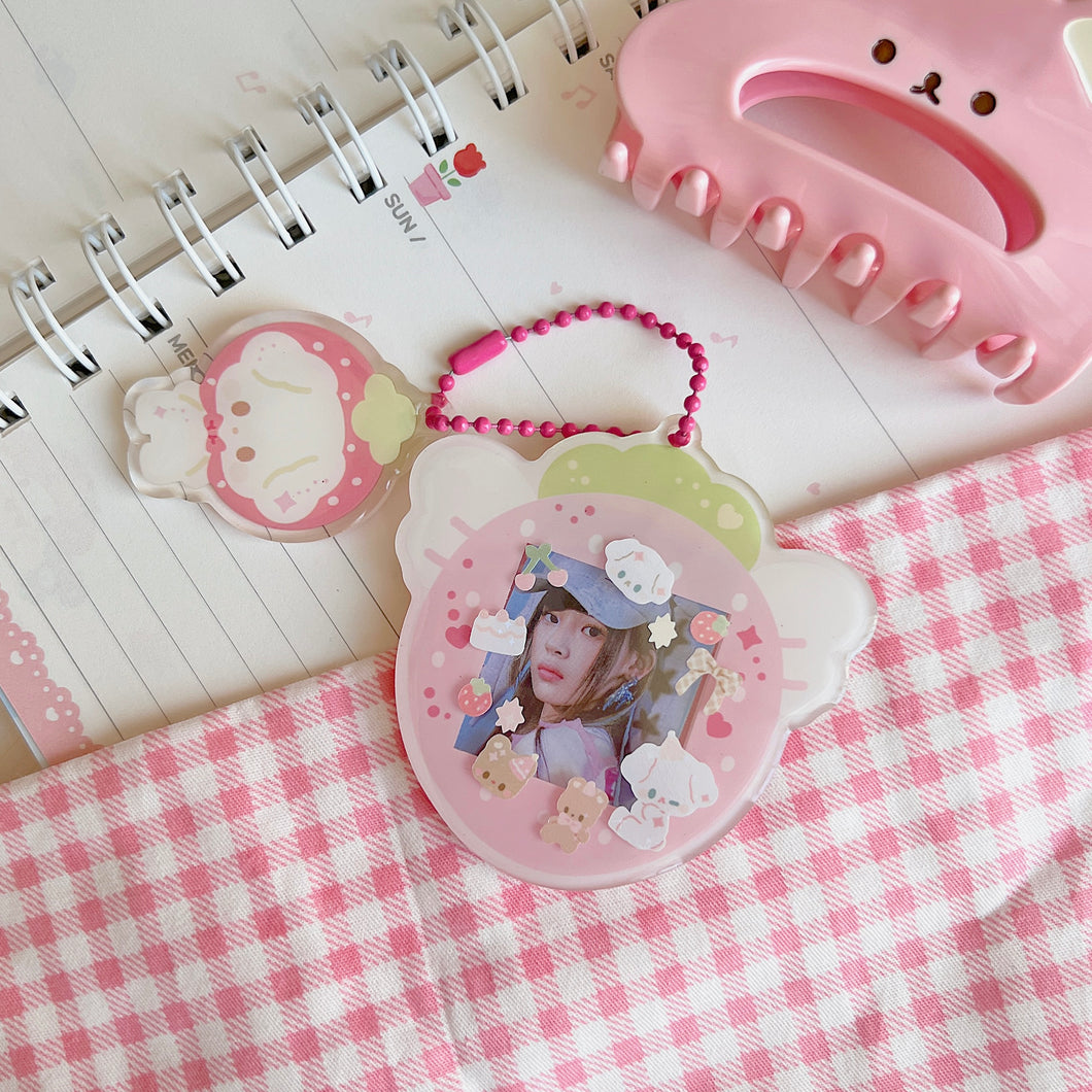 Little Strawberry Photocard Holder Epoxy Charm