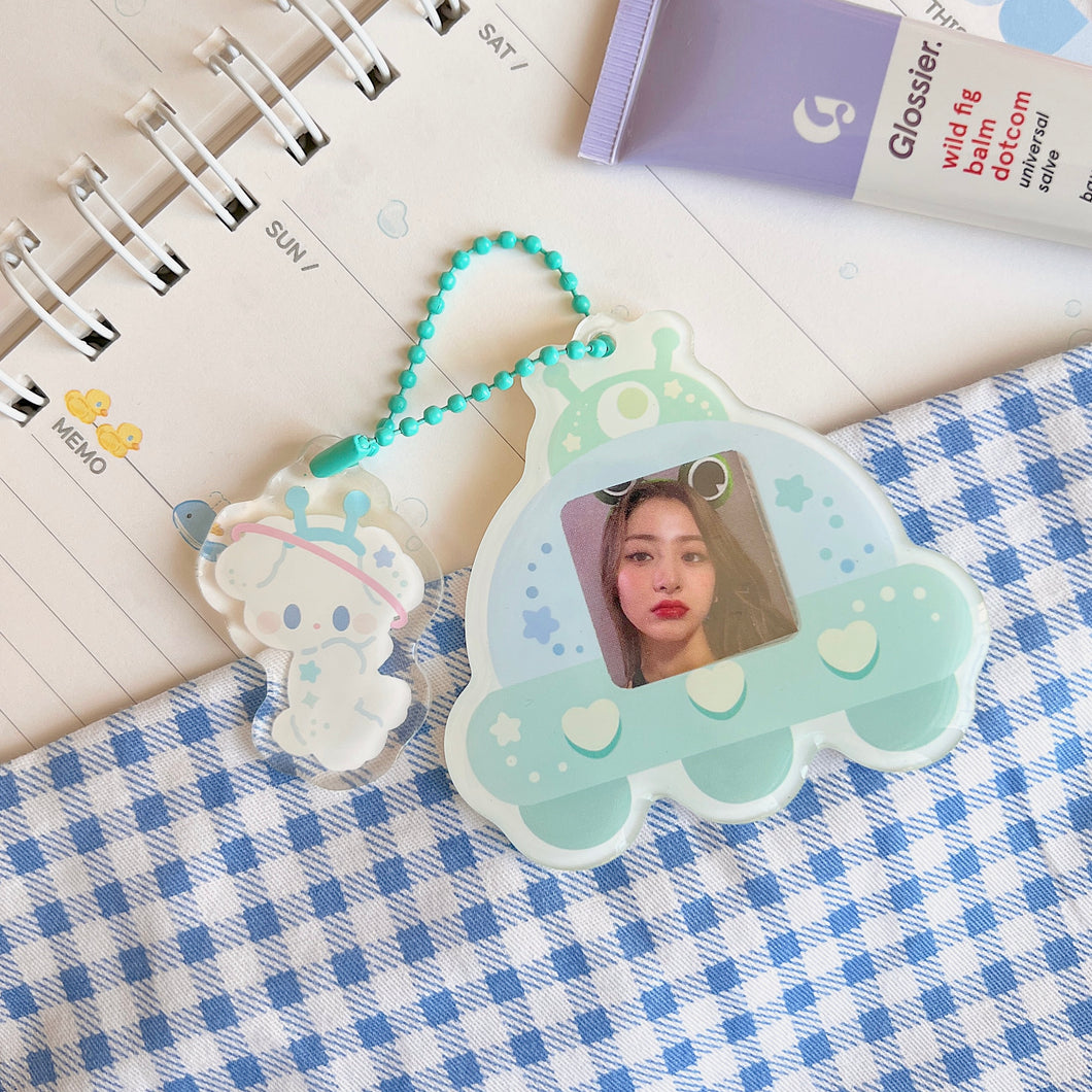 Spaceship Photocard Holder Epoxy Charm