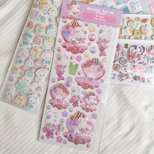 Load image into Gallery viewer, 3D Bunny Mermaid Deco Sticker Sheet
