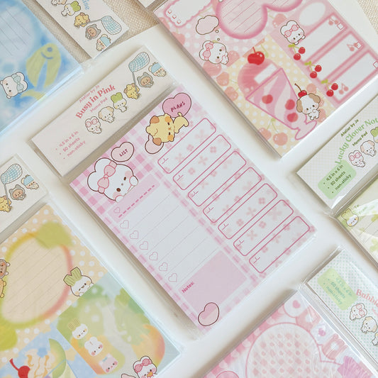 Busy in Pink Memo Pad