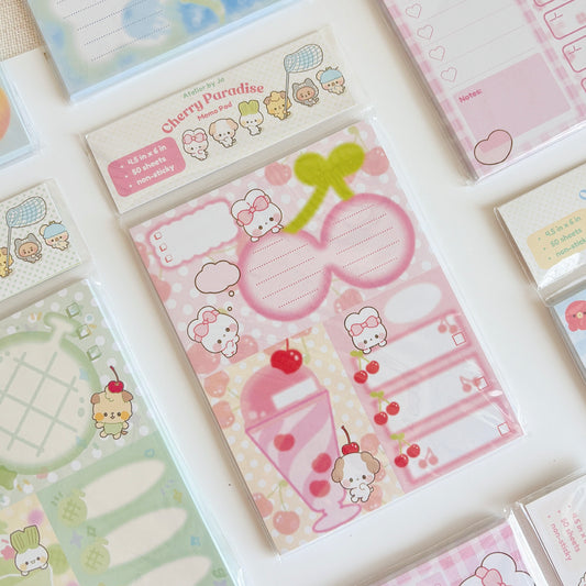 Cherry Magic Memo Pad