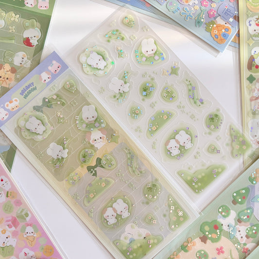 Dreamy Meadows Clear Sticker Sheet