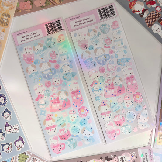 Wintry Charm Deco Sticker Sheet