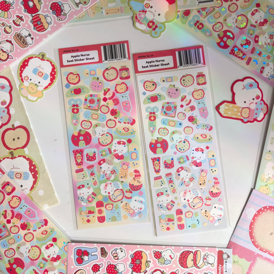Apple Nurse Deco Sticker Sheet