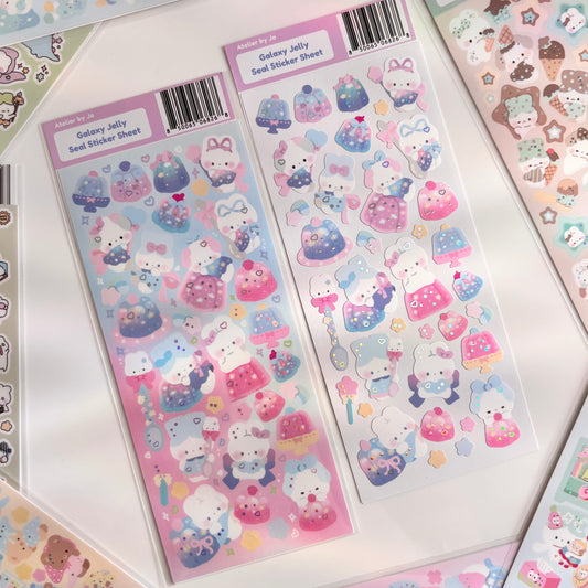 Galaxy Jelly Deco Sticker Sheet