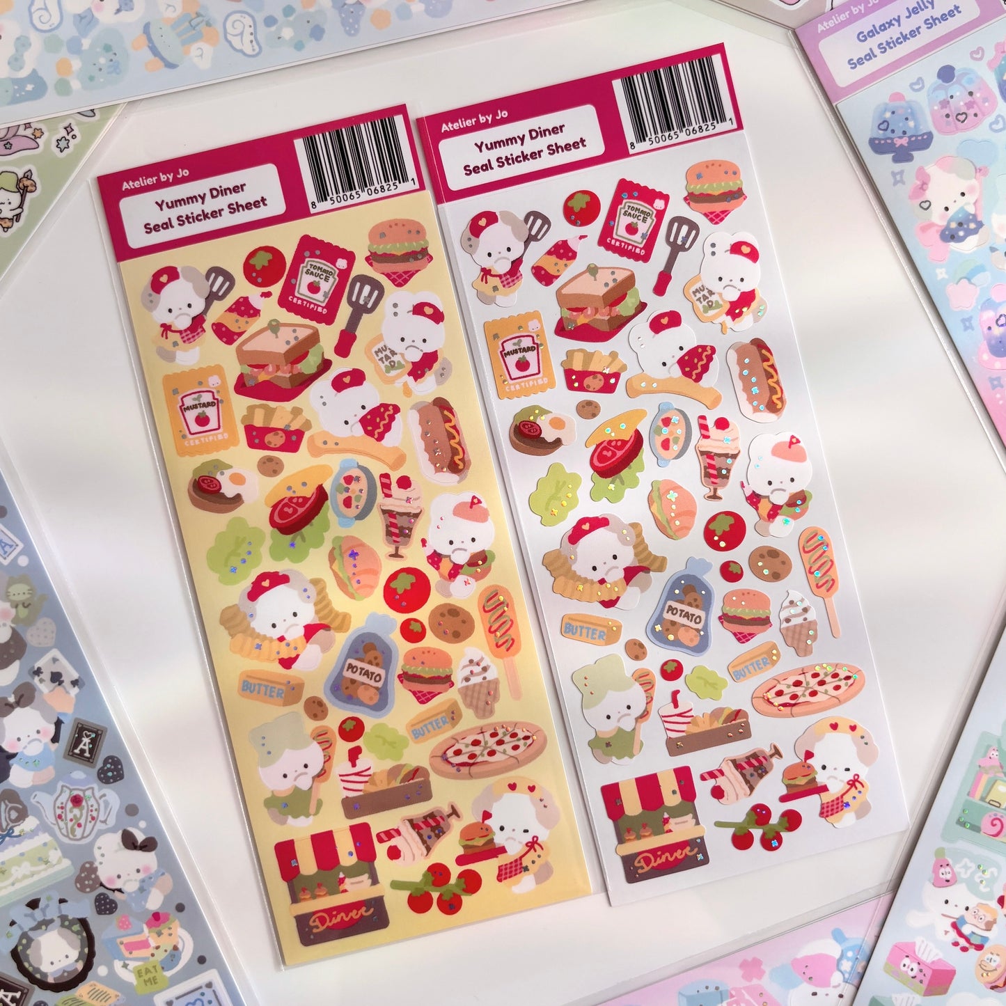Yummy Diner Deco Sticker Sheet