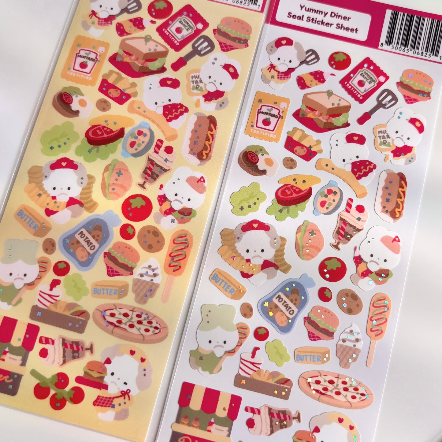 Yummy Diner Deco Sticker Sheet