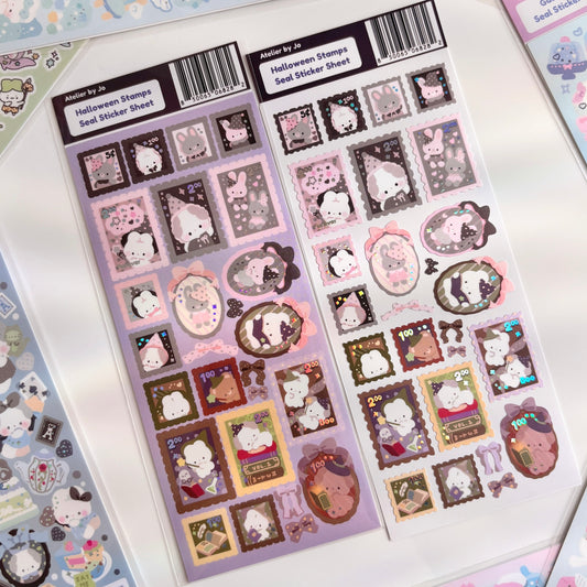 Halloween Stamps Deco Sticker Sheet