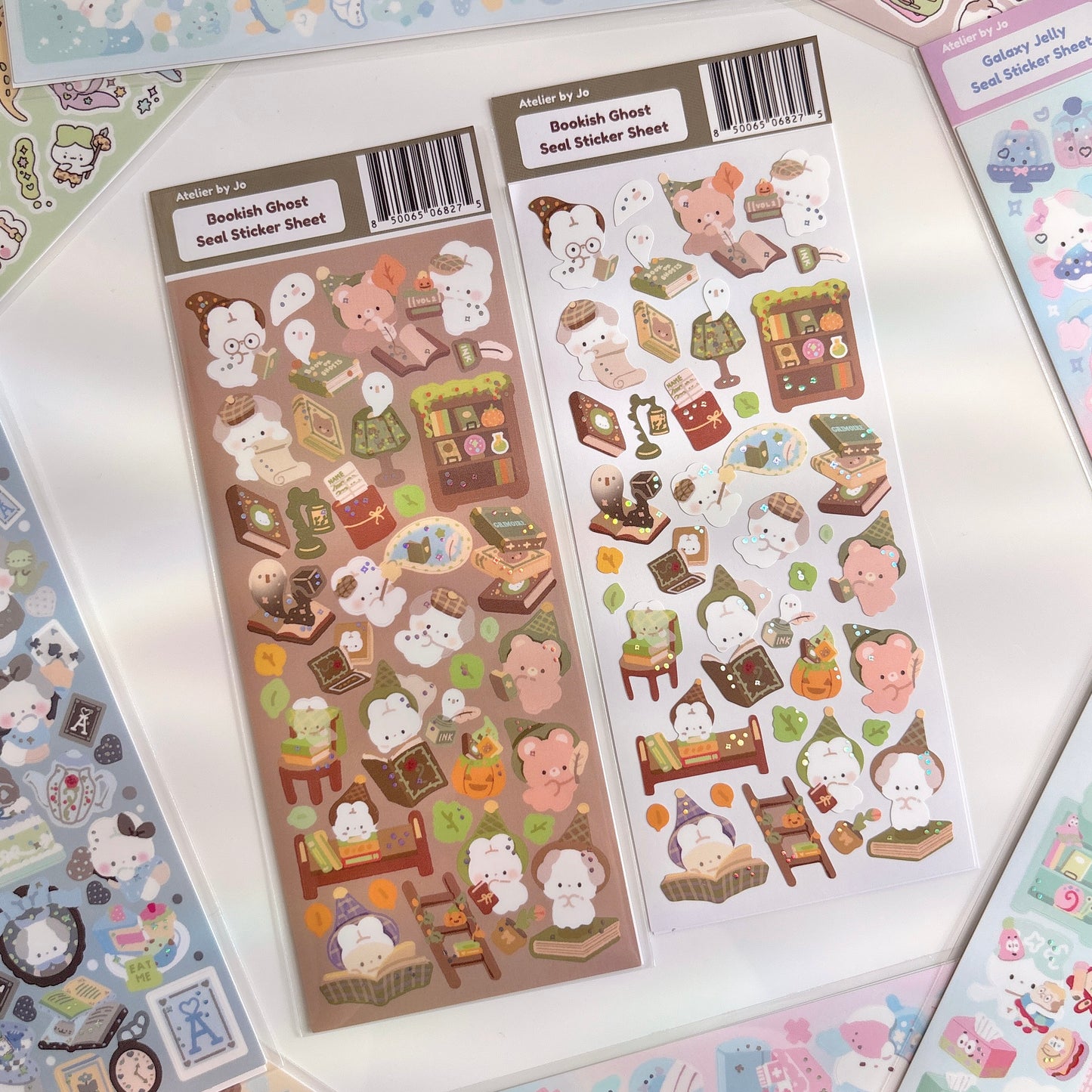 Bookish Ghost Deco Sticker Sheet