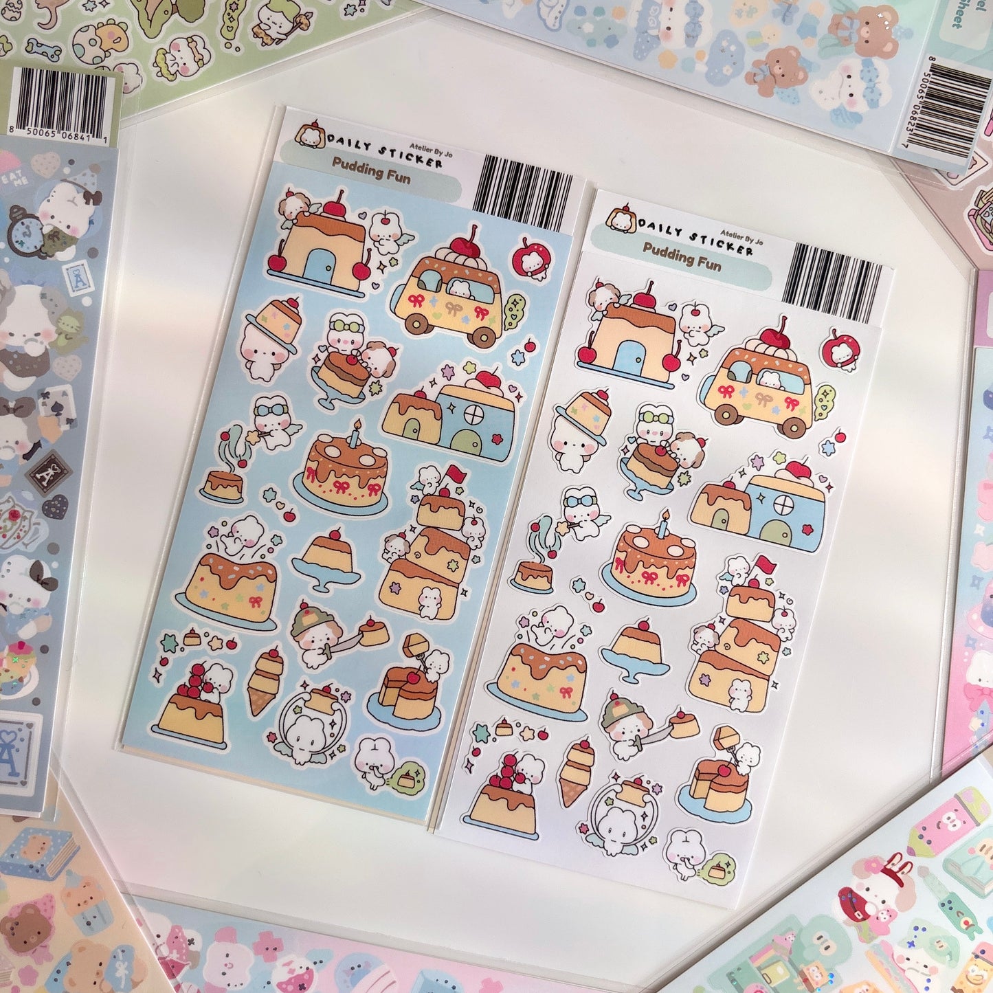 Pudding Journaling Sticker Sheet
