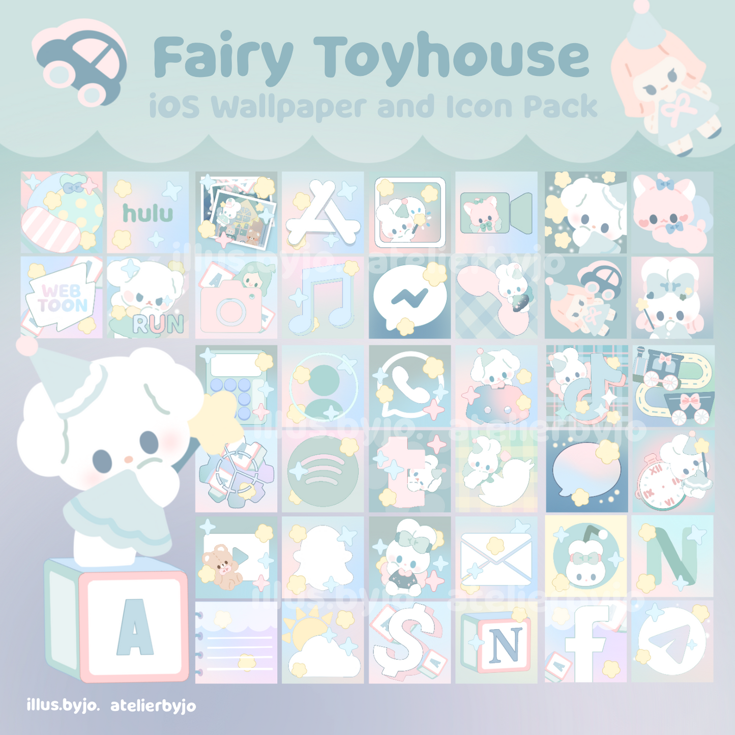 Toyhouse Digital Wallpaper and Icon Set for iOS