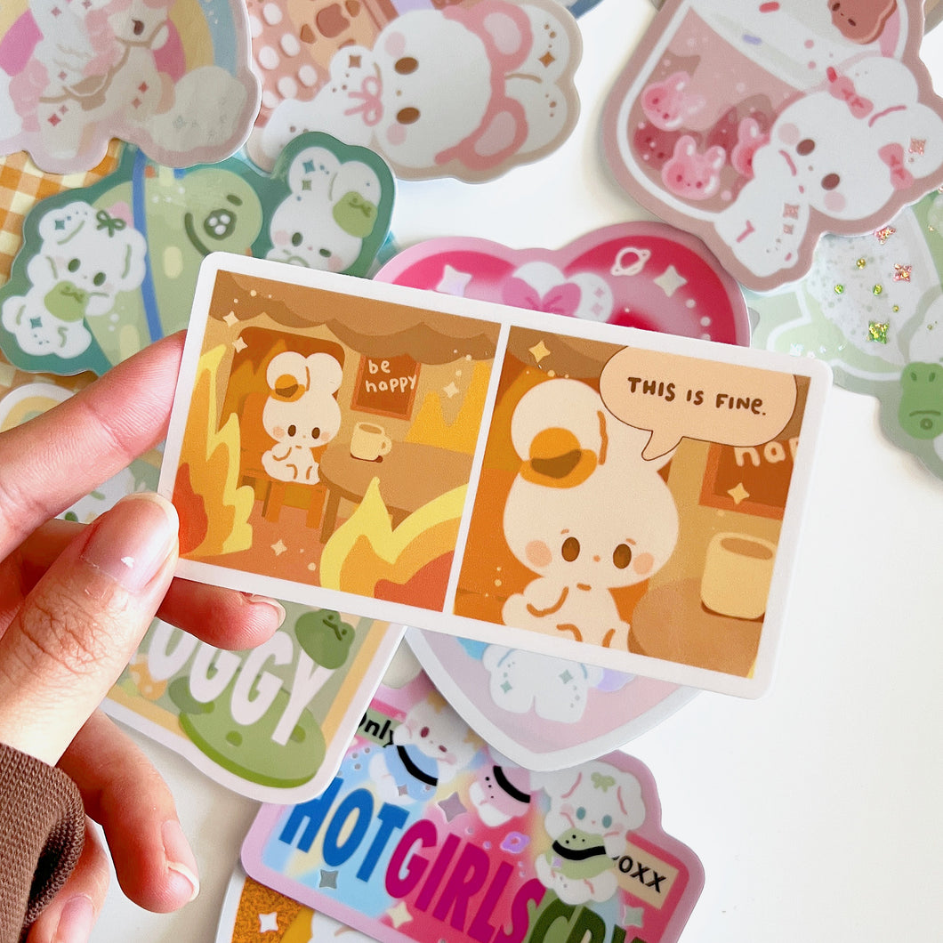 This is Fine Vinyl Sticker