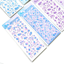 Load image into Gallery viewer, Glowing Heart Confetti Matte Deco Sticker Sheet
