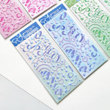 Load image into Gallery viewer, Hanging Pearls and Stars Confetti Deco Sticker Sheets
