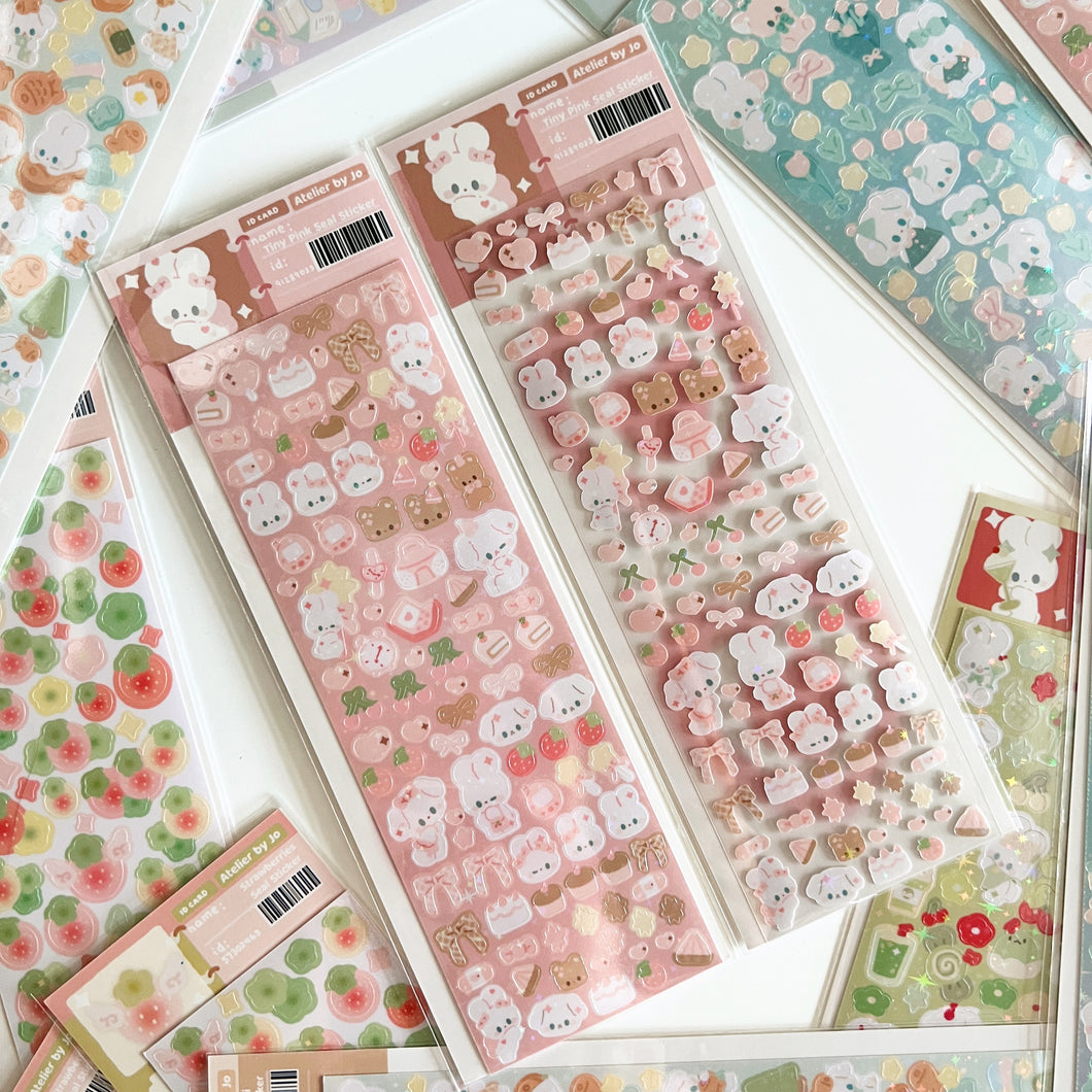 Tiny Pink Deco Sticker Sheet
